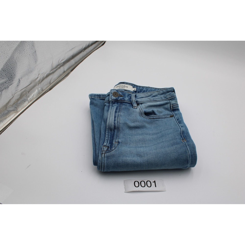 Hidden Los Angeles Jeans Blue High Rise Skinny Stretch Denim 28